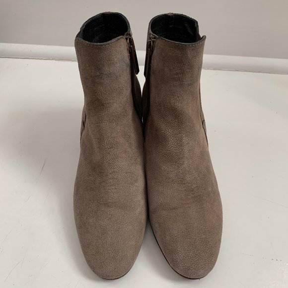Aquatalia Suede Leather Ankle Booties 7 - Picture 2 of 8